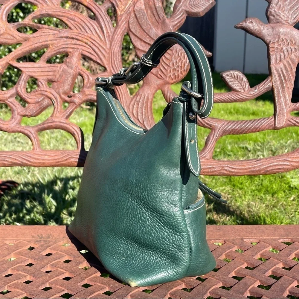 Vintage Dooney & Bourke Alyssa Saffiano Leather Shoulder Bag